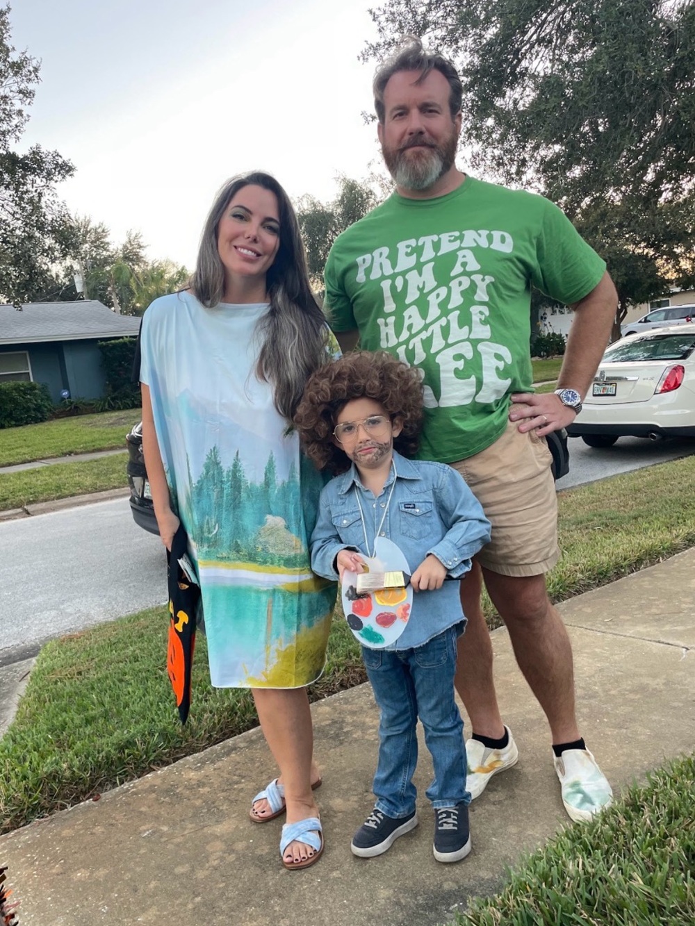 Bob Ross Family Halloween Costume (age 3-4T)